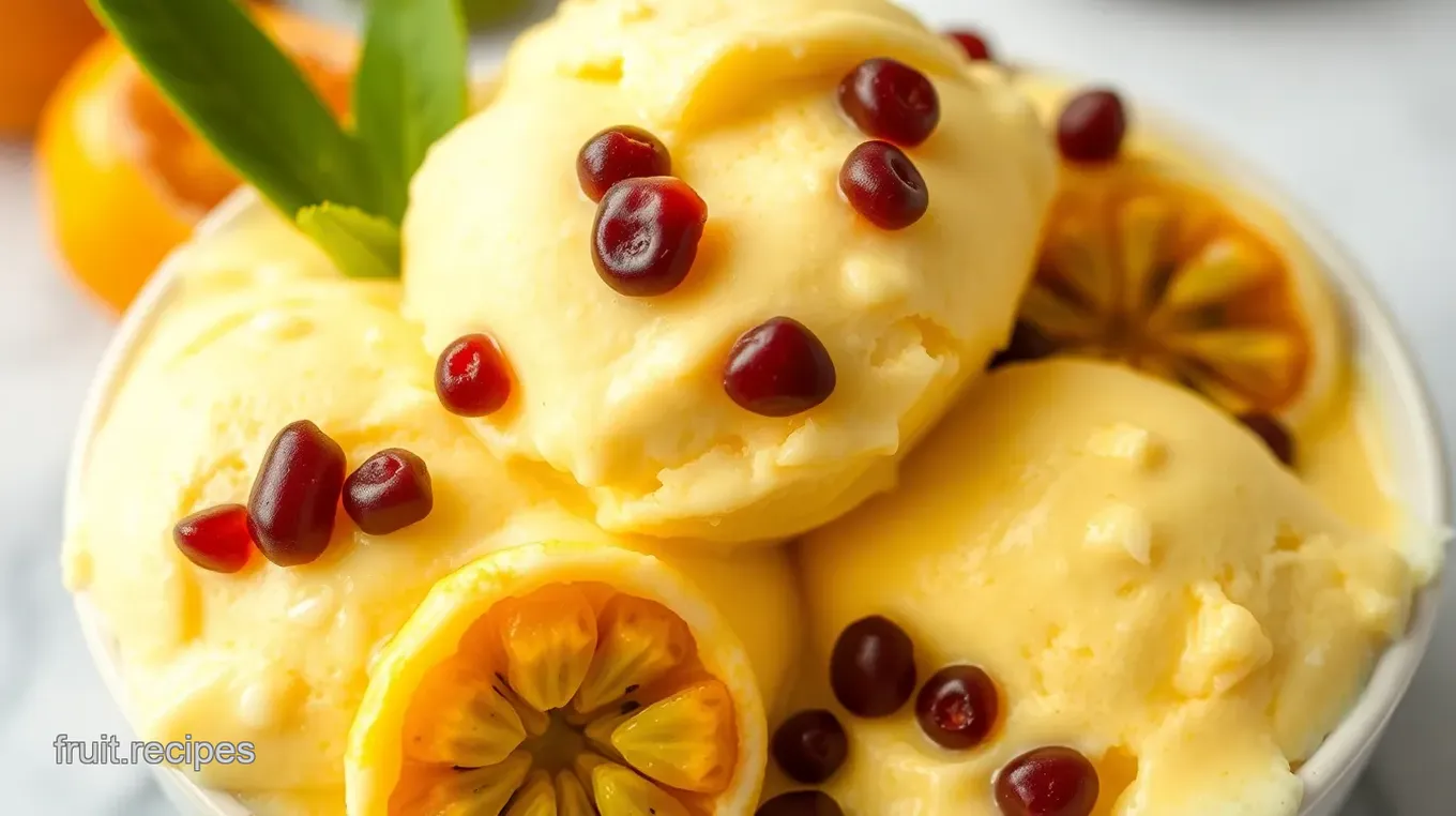 Passion Fruit Ice Cream