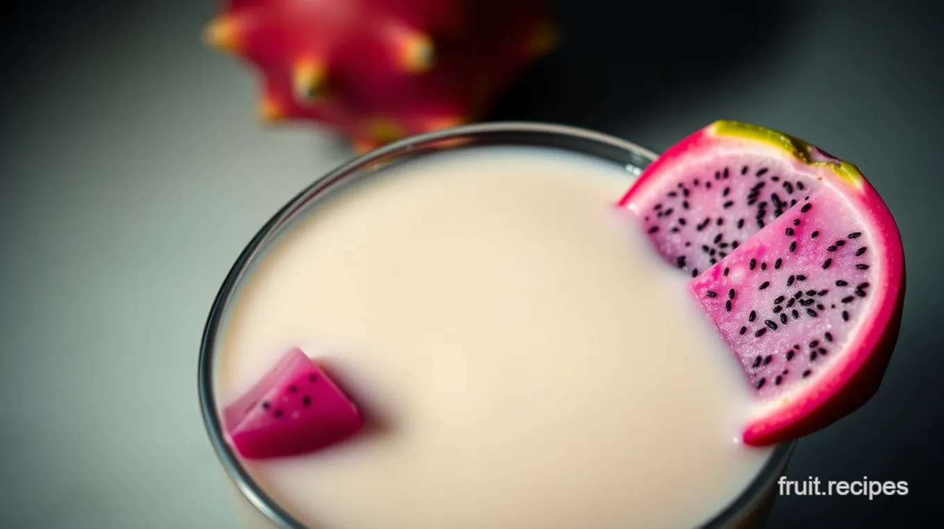 Creamy Dragon Fruit Milkshake