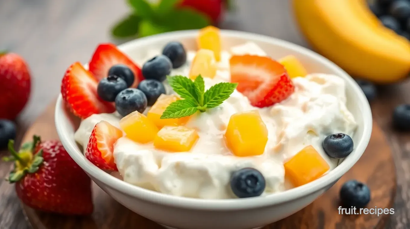 Daisy Cottage Cheese with Fruit Bowl