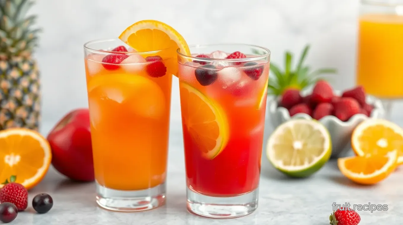 Tropical Fruit Punch Soft Drink