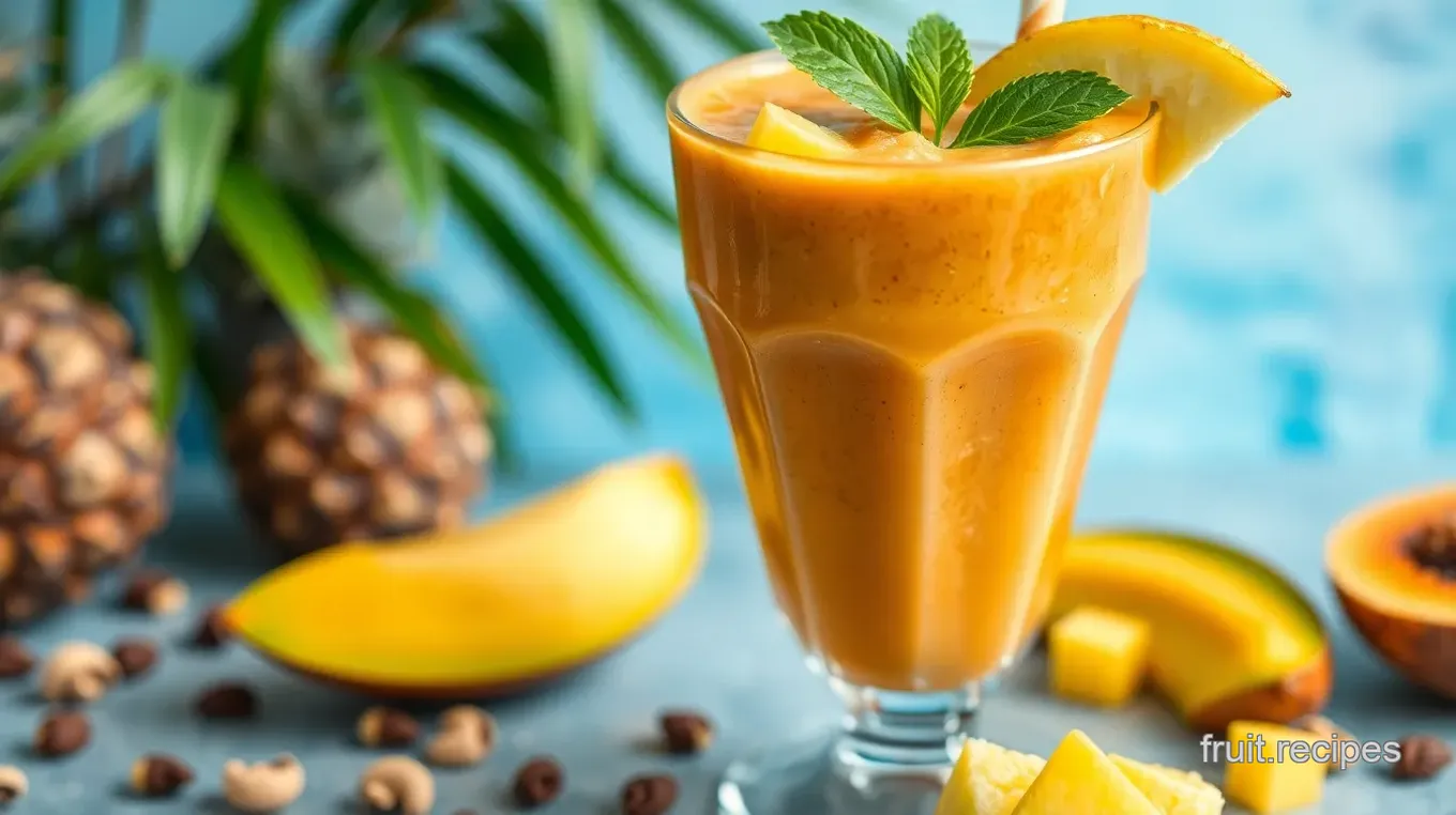 Tropical Nutty Fruit Smoothie: 5 Easy Secrets for a Delicious Treat!