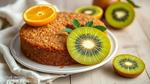 Bake Barley Cake with Fresh Kiwi & Orange