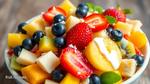 Mix Tropical Fruit Salad with Creamy Sweetness