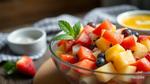 Mixing Fruit Salad with a Refreshing Twist