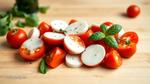 Assemble Fresh Mozzarella Tomato Salad | Quick