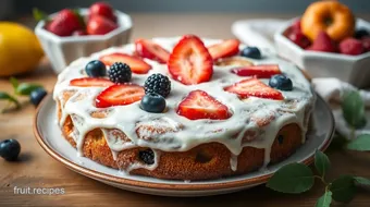 Bake Fruit Cake with Fresh Fruits Delight