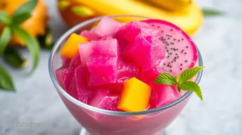 Blend Dragon Fruit Mango Slush in 10 Minutes recipe card