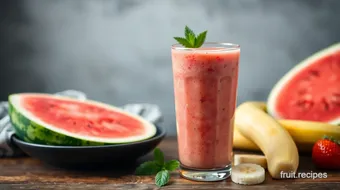 Blend Watermelon Banana Smoothie Refreshingly