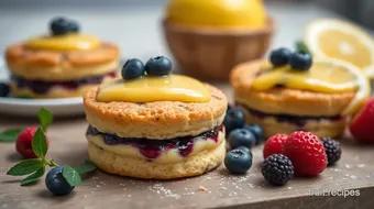 Bake Blueberry Shortcakes with Lemon Curd