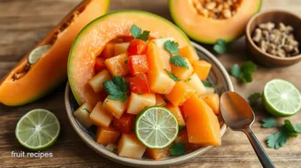 Fresh Chili Lime Cantaloupe Salad Recipe