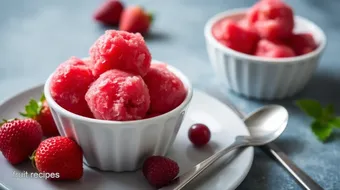 Chill Red Fruit Sorbet Delight in 35 Minutes