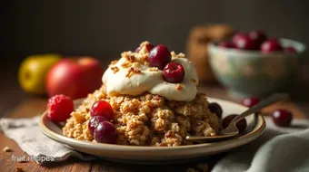 Baked Apple Cranberry Oatmeal Delight