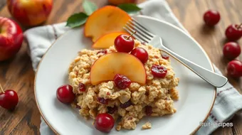 Bake Apple Cherry Oatmeal - Healthy Breakfast