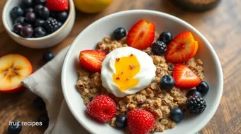 Baked Oatmeal Fruits Healthy Breakfast Recipe