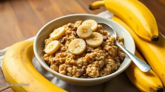 Bake Banana Oatmeal with Ripe Bananas