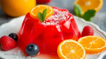 Delicious Jelly Candy with Fresh Fruit Juice recipe card