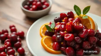 Simmered Cranberries with Zesty Orange Flavor