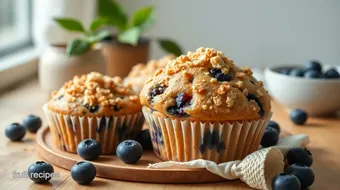 Bake Blueberry Muffins with Crunchy Topping