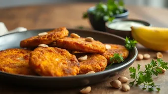 Fried Sweet Potato Cutlets with Peanuts