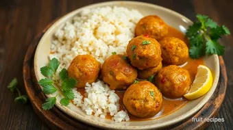 Fry Raw Banana Kofta in Spicy Gravy