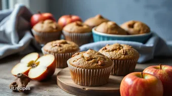 Bake Healthy Apple Flax Muffins Fast