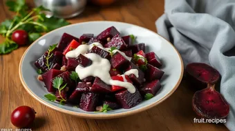 Mix Beetroot Salad with Creamy Dressing