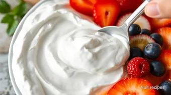 Mixing Creamy Fruit Dip with Cool Whip