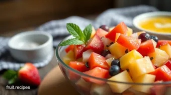 Mixing Fruit Salad with a Refreshing Twist