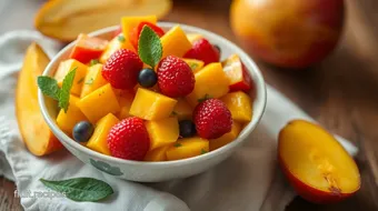 Quick Mango Fruit Salad - Refreshing & Healthy