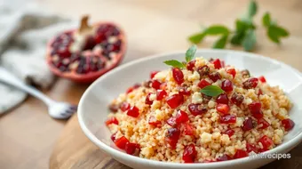 Quick Pomegranate Poha with Crunchy Toppings