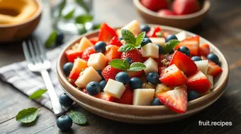 Mixing Fruity Delight: Red White & Blue Salad