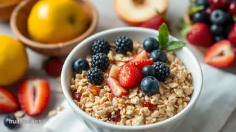 Mix Oats Summer Muesli with Fresh Fruits