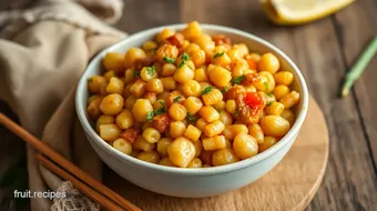 Stir-Fry Macaroni with Corn & Delightful Mix