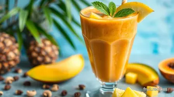 Tropical Nutty Fruit Smoothie: 5 Easy Secrets for a Delicious Treat! recipe card