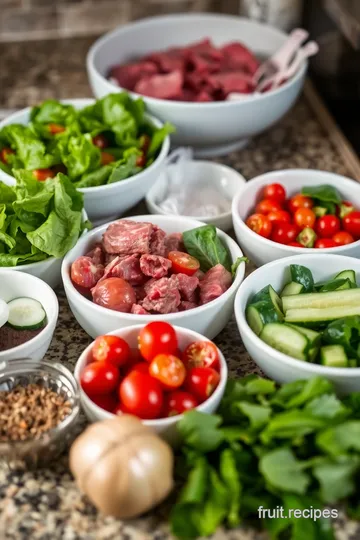 Arby s Inspired Roast Beef Salad with Honey Mustard Dressing ingredients