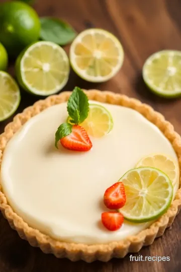 Lime Tart Recipe presentation