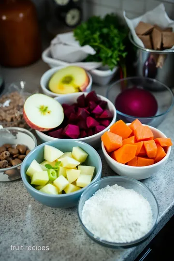 Beetroot and Apple Smoothie ingredients