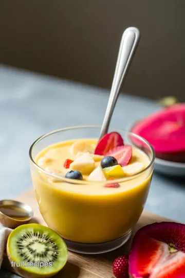 Yellow Dragon Fruit Smoothie Bowl presentation