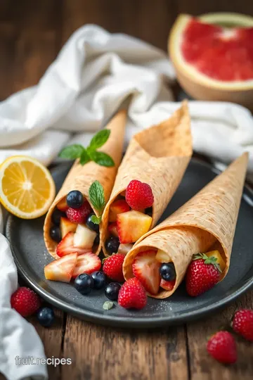 Chilled Fruit Mix in Ice Cream Cones ingredients