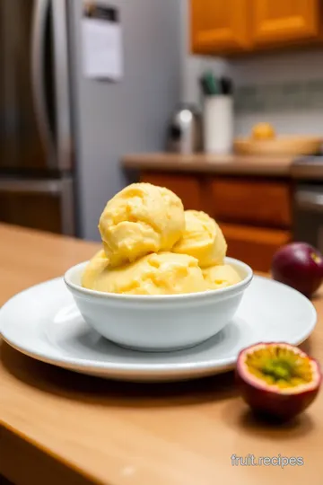 Passion Fruit Ice Cream steps