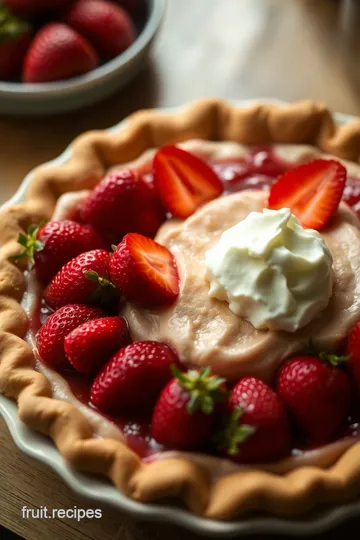 Classic Shoney’s Strawberry Pie presentation