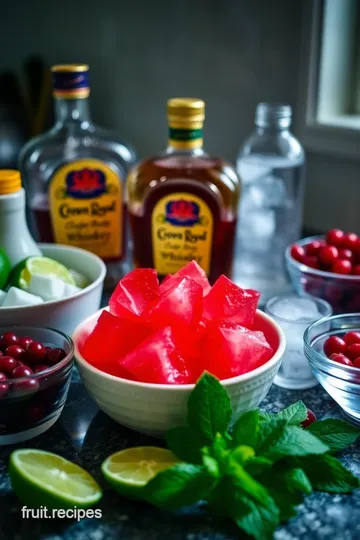 Cranberry Crown Royal Fizz: A Festive Cocktail Delight ingredients