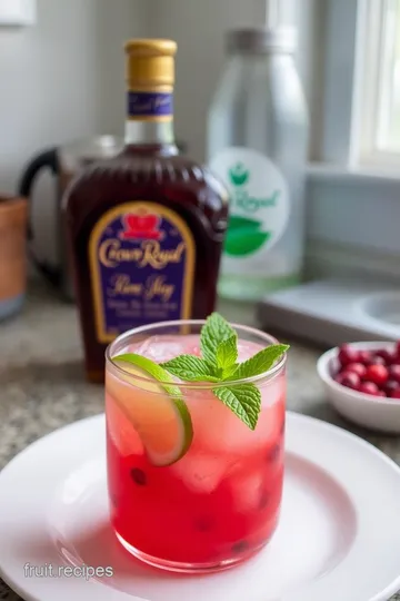 Cranberry Crown Royal Fizz: A Festive Cocktail Delight steps