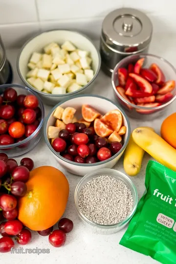 Easy Tropical Chia Fruit Salad ingredients