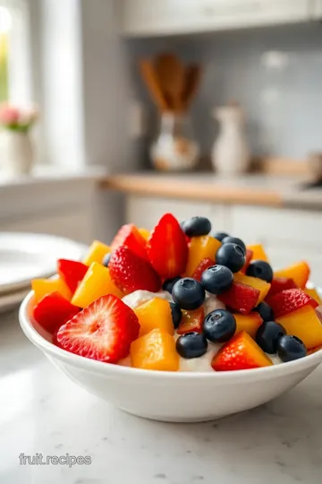 Daisy Cottage Cheese with Fruit Bowl steps