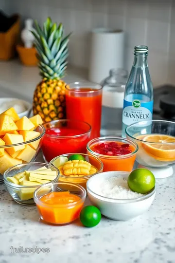 Tropical Fruit Punch Soft Drink ingredients