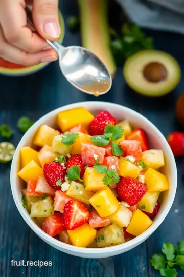 Mexican Fruit Salad presentation