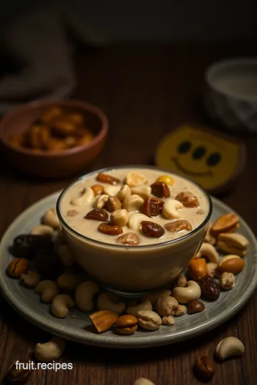 Nutty Dry Fruit Shake presentation