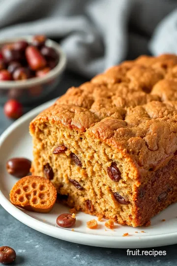 Nutty Wheat Flour Dry Fruits Cake presentation