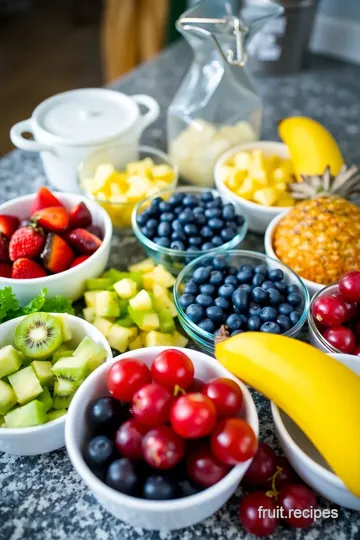 Quick Fruit Salad with Fresh Fruits Delight ingredients